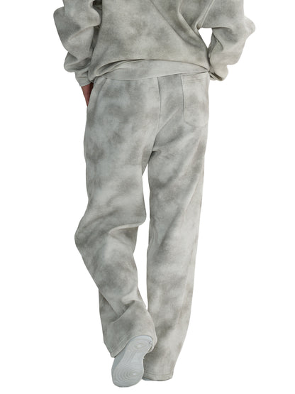 Baggy Cloud Sweatpants in Flower gray alternate view by Rave Uniform