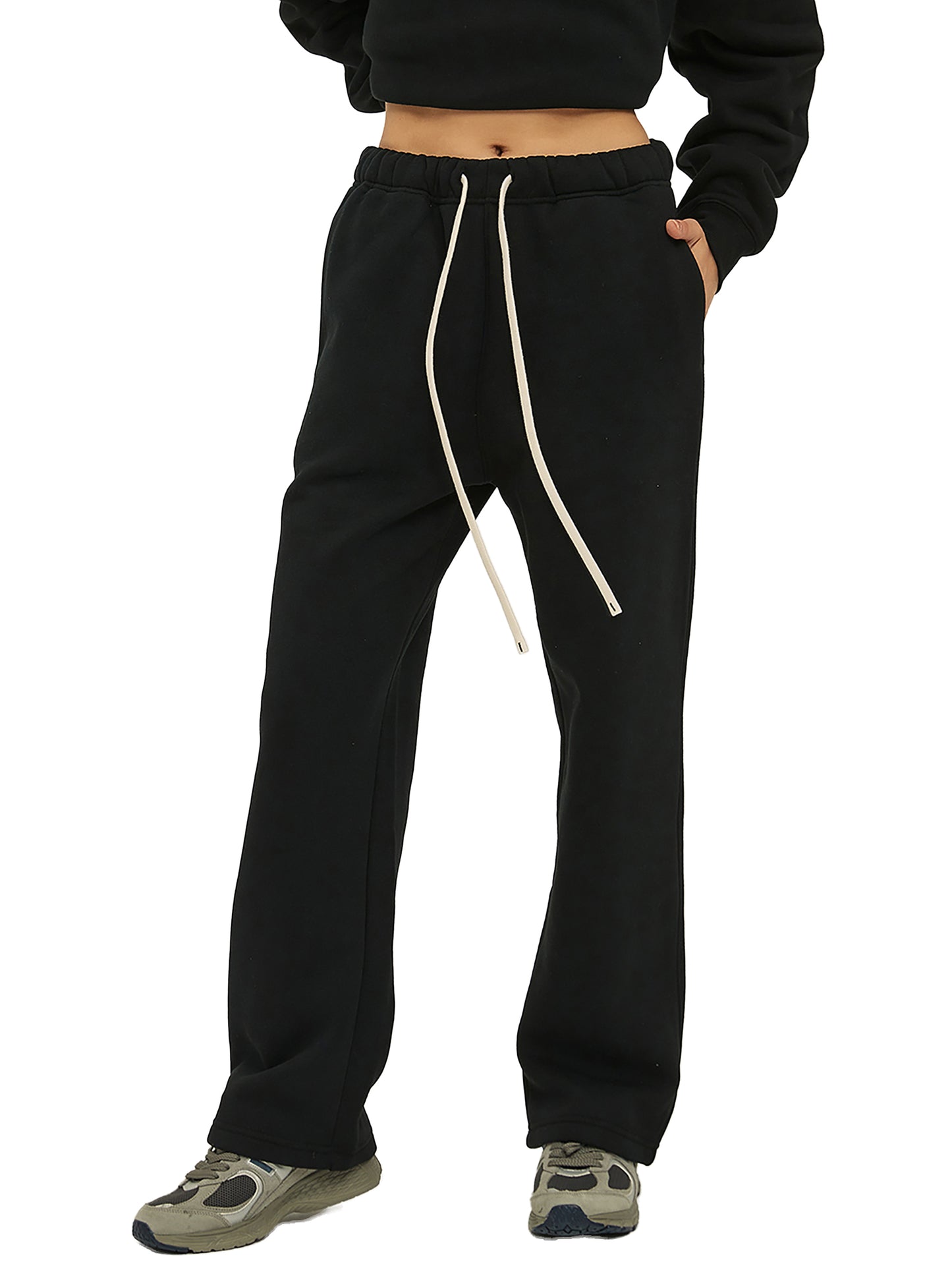 Fleece Straight Leg Sweatpants