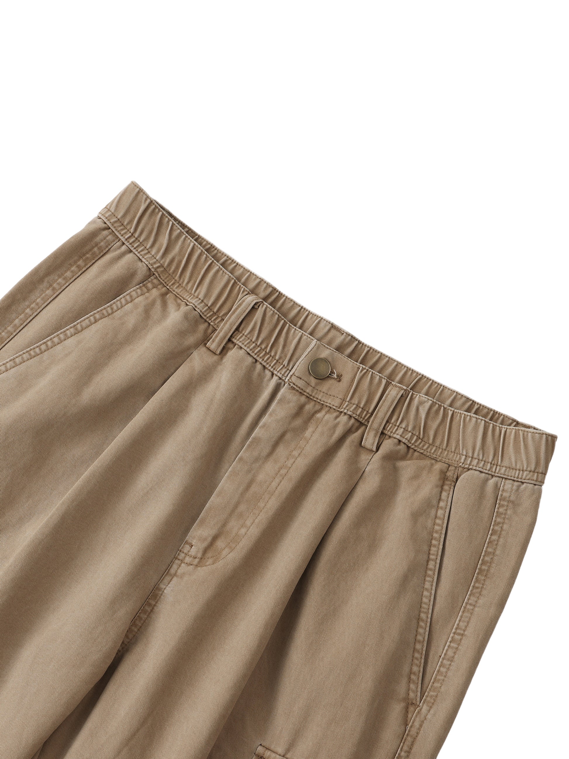 Scrunch Waist Cargo Pants in Gray alternate view by Rave Uniform