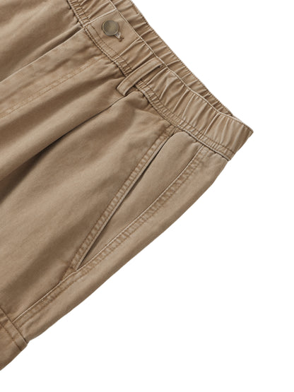 Scrunch Waist Cargo Pants in Gray alternate view by Rave Uniform