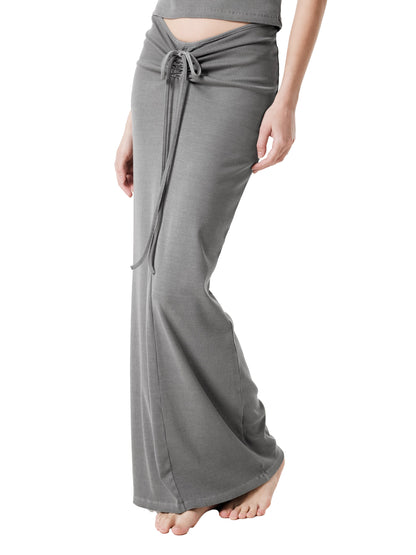 Comfy Drawstring Maxi Skirt