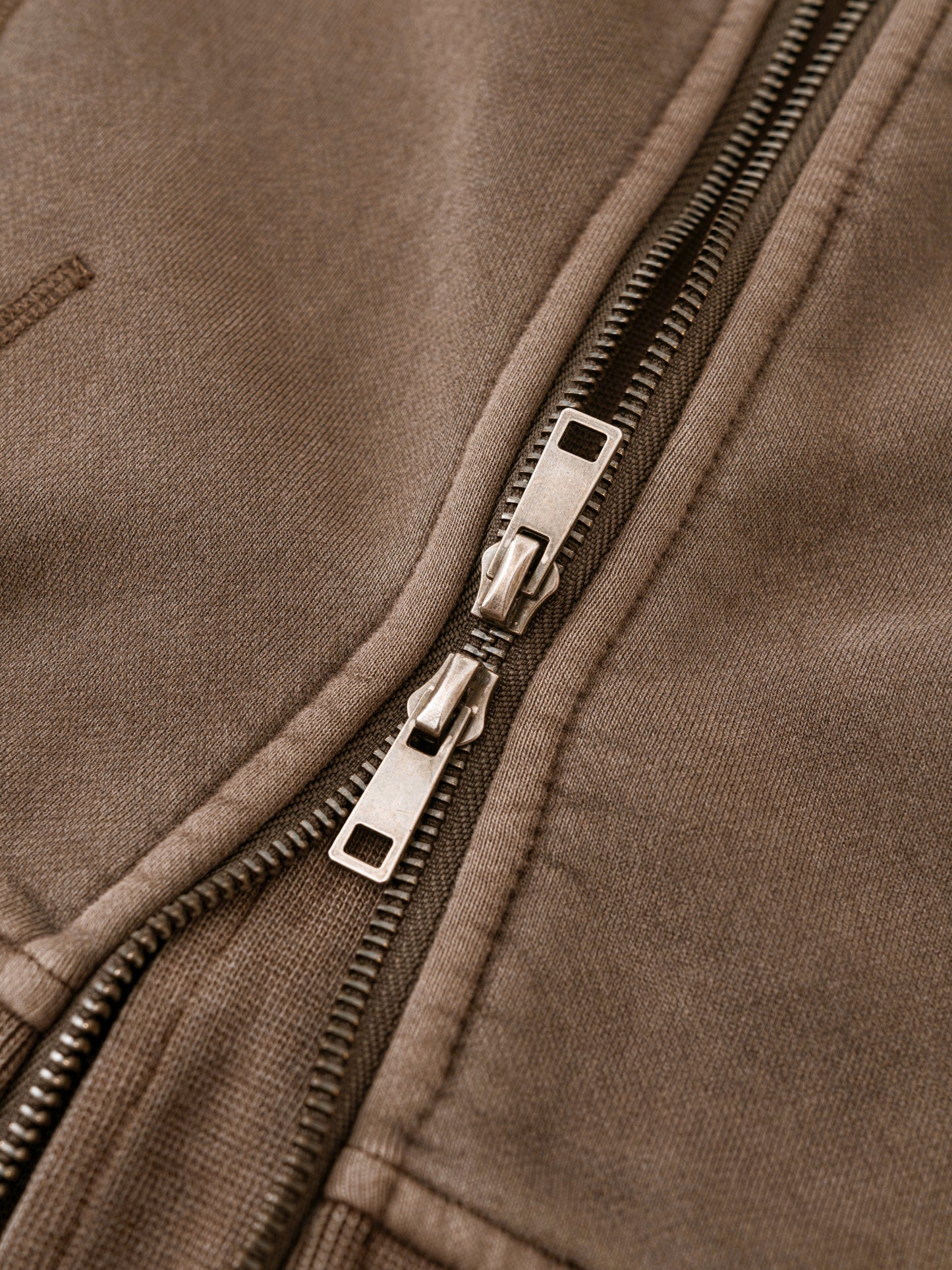 Labubu Cropped Fleece Hoodie in Dark Gray detail view by Rave Uniform