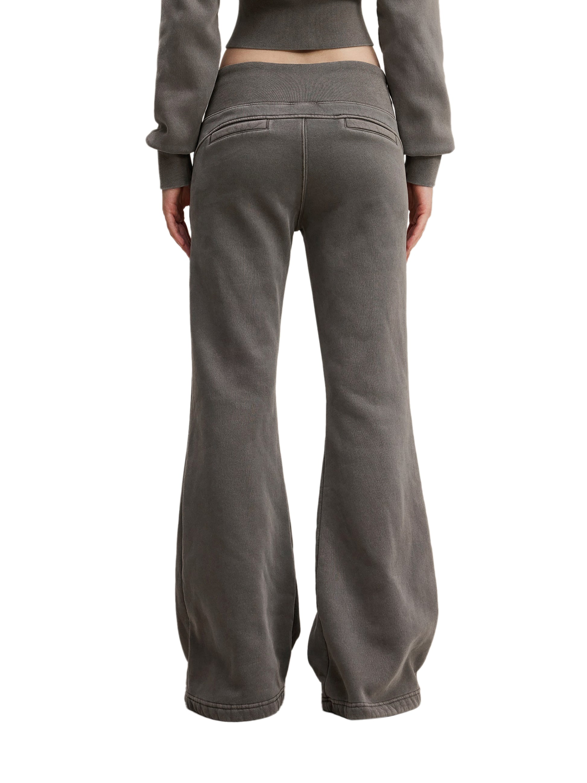 House Hunny Flared Pants in Dark Gray alternate view by Rave Uniform