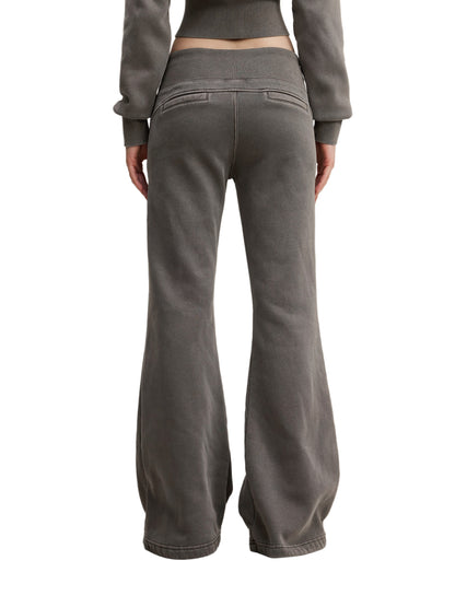 House Hunny Flared Pants in Dark Gray alternate view by Rave Uniform