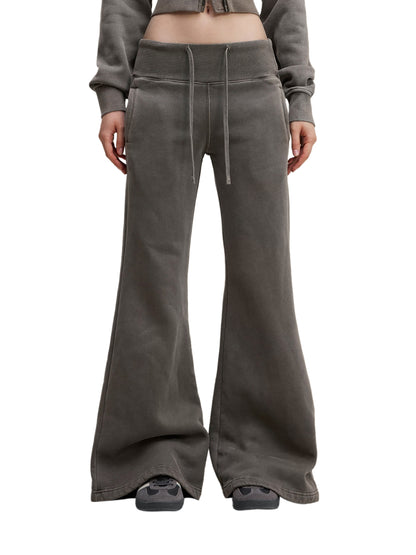 Flared-Leg Fleece Pants
