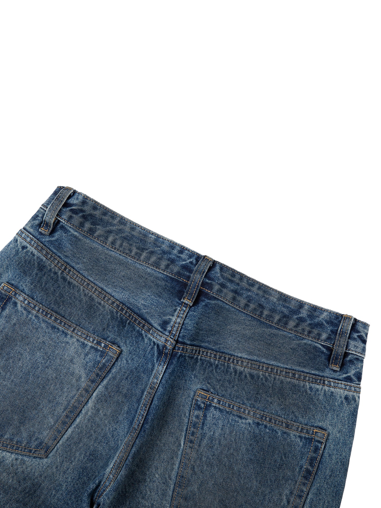 Baggy Denim Jeans in Denim Blue alternate view by Rave Uniform