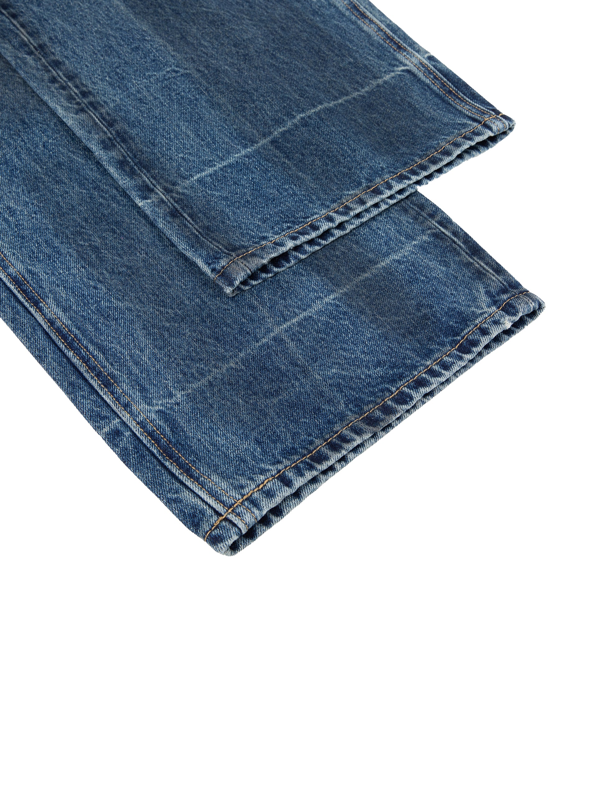 Baggy Denim Jeans in Denim Blue alternate view by Rave Uniform