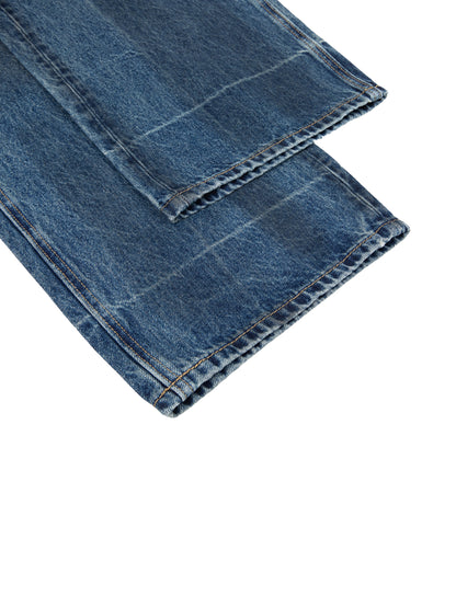 Baggy Denim Jeans in Denim Blue alternate view by Rave Uniform