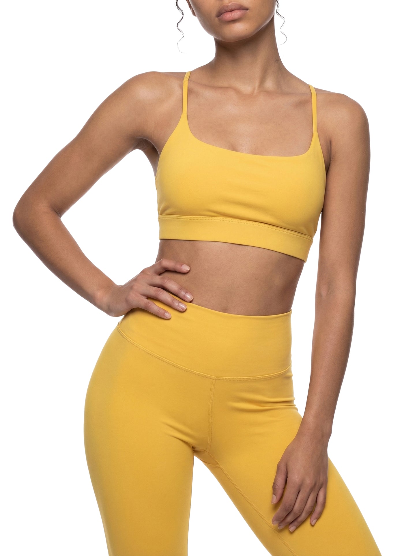 Strappy Criss Cross Yoga Sports Bra - Rave Uniform Detail View