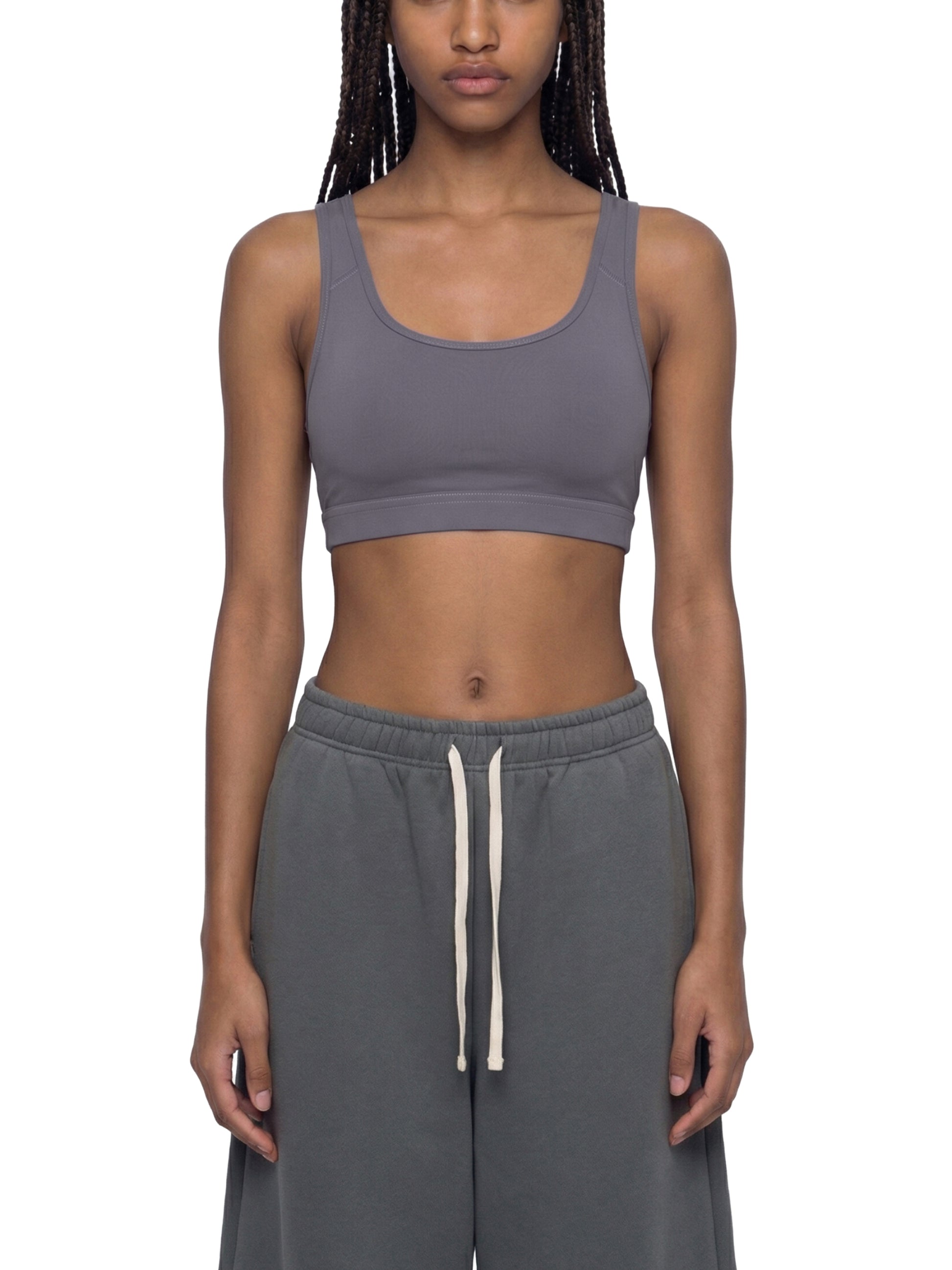 Vinyl Love Cropped Sports Bra - Rave Uniform Detail View