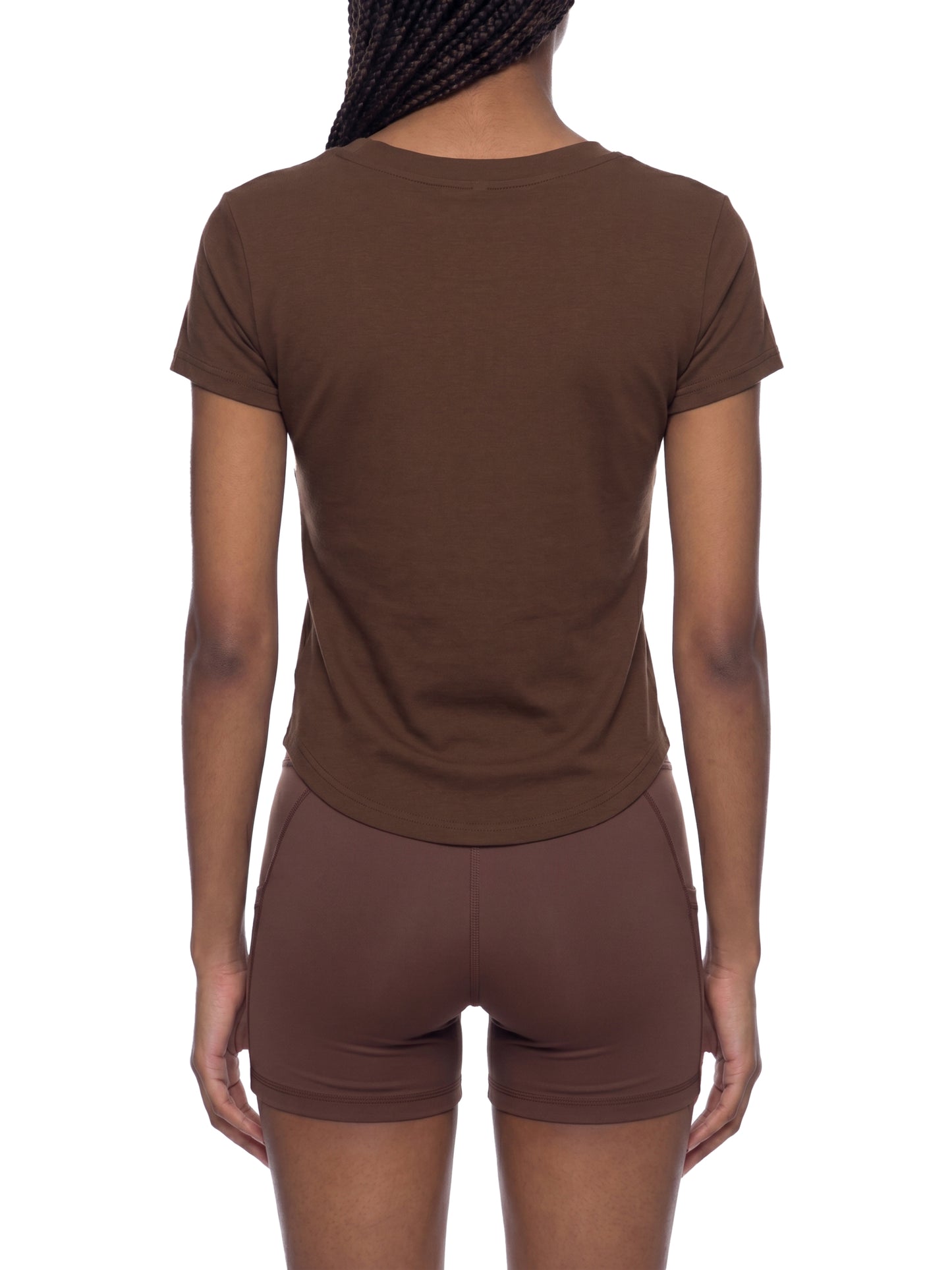 Comfy Paneled Crop T-Shirt - Rave Uniform Detail View