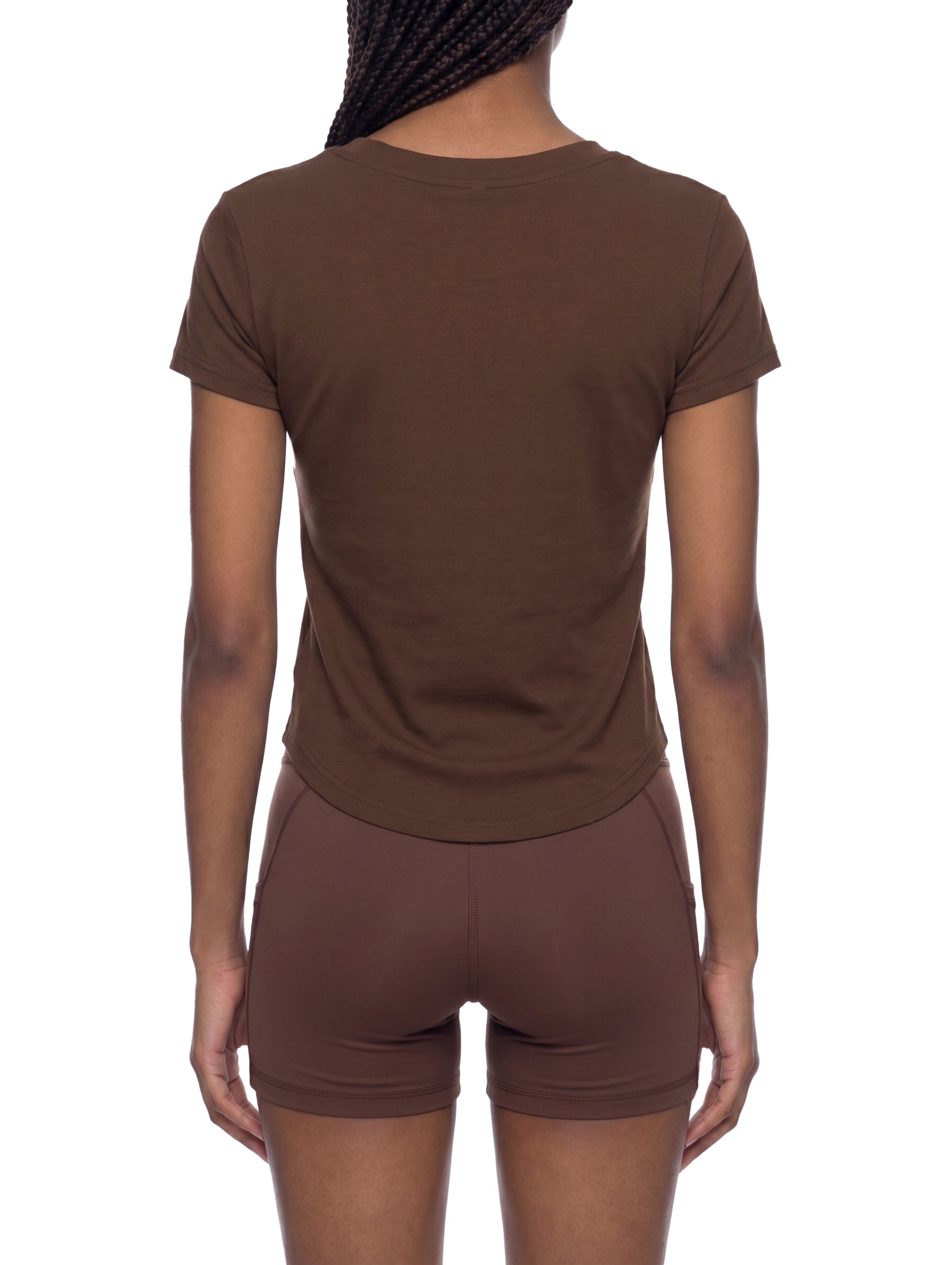 Comfy Paneled Crop T-Shirt - Rave Uniform Detail View