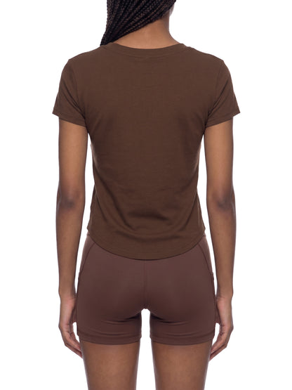 Comfy Paneled Crop T-Shirt - Rave Uniform Detail View