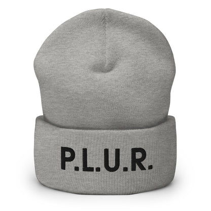 PLUR Beanie in Heather Grey