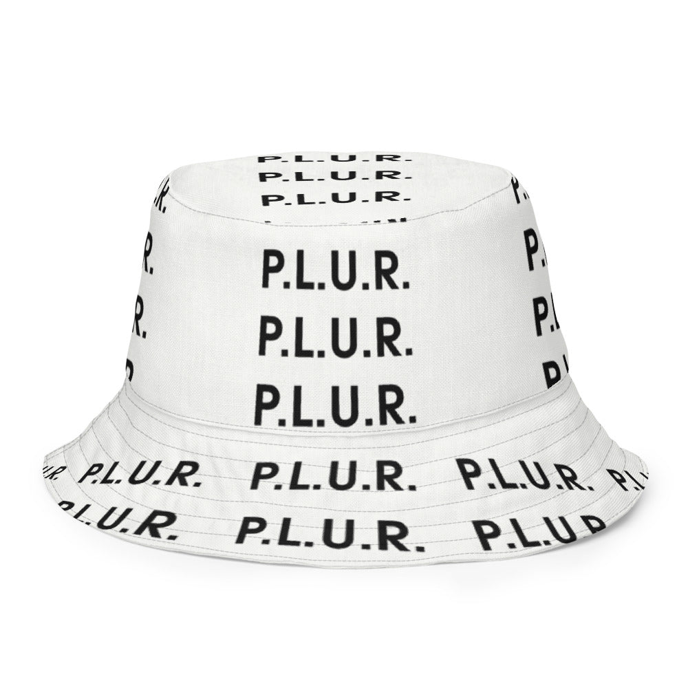 PLUR Rainbow Reversible Bucket Hat, inside (reversed)