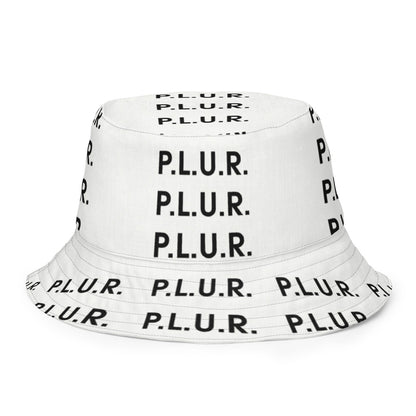 PLUR Rainbow Reversible Bucket Hat, inside (reversed)