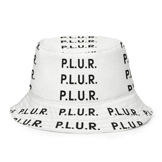 PLUR Rainbow Reversible Bucket Hat, inside (reversed)