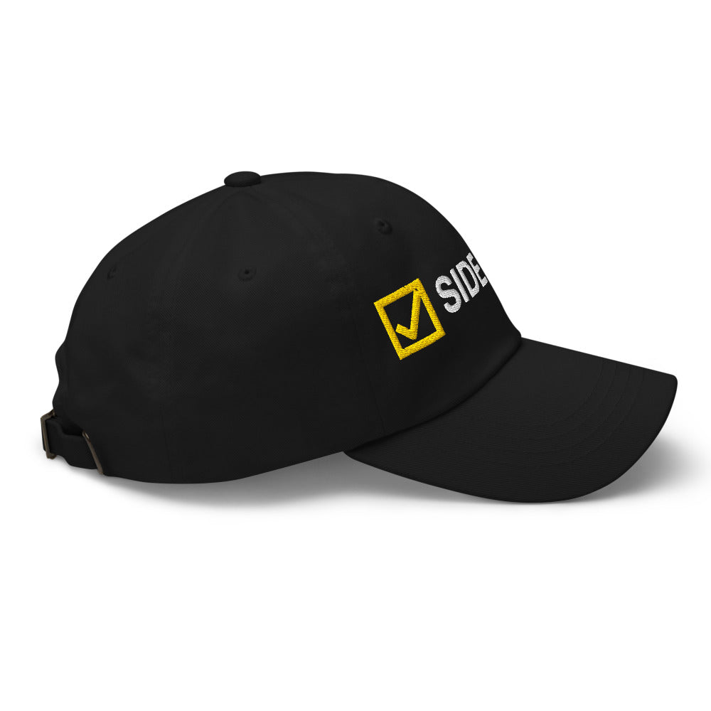 Side Quest Dad Hat in Black, view 2
