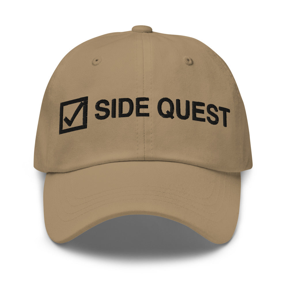 Side Quest Dad Hat in Khaki