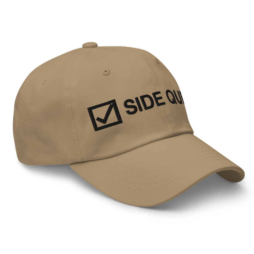 Side Quest Dad Hat in Khaki, view 3