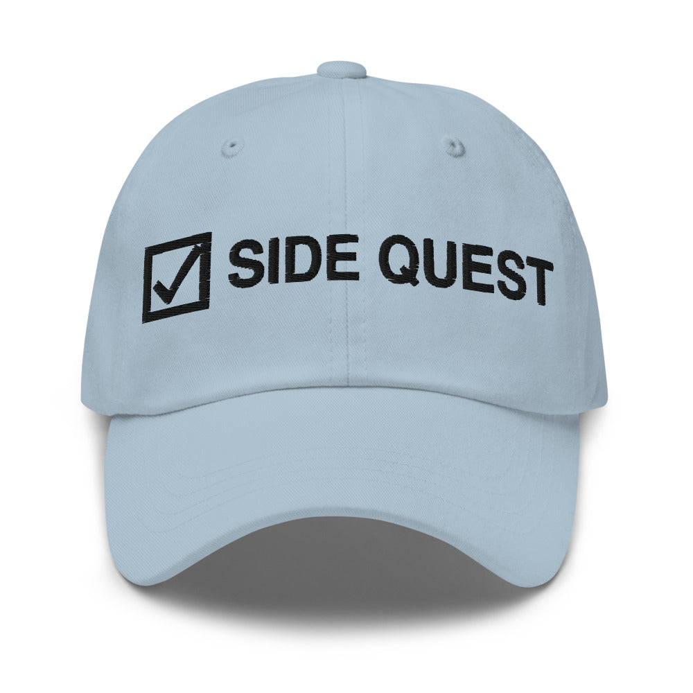 Side Quest Dad Hat in Light Blue