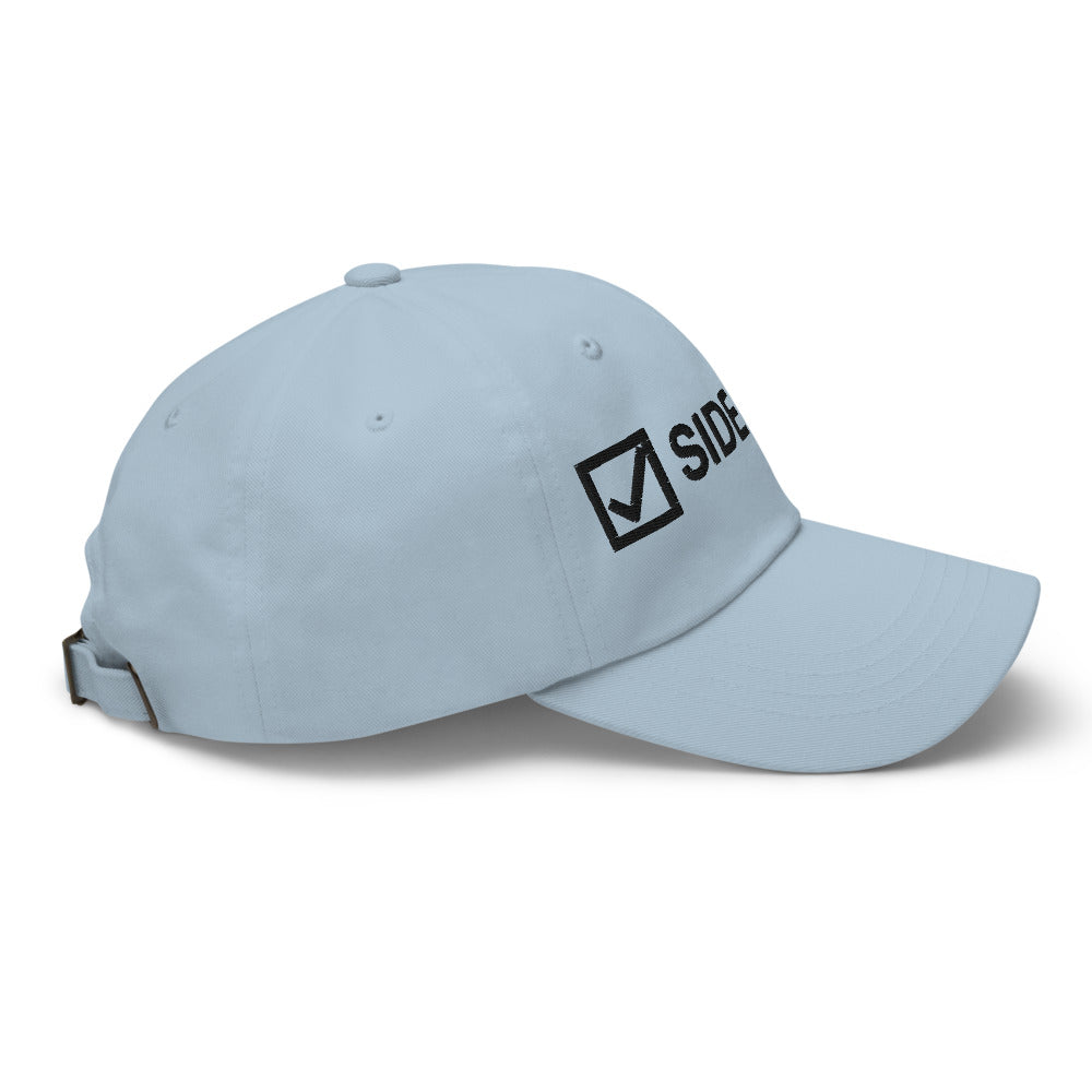 Side Quest Dad Hat in Light Blue, view 2