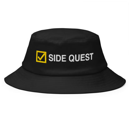 Side Quest Bucket Hat in Black