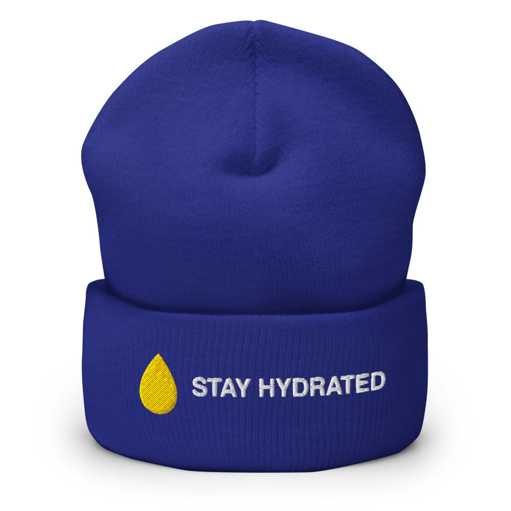 Stay Hydrated Beanie in Royal