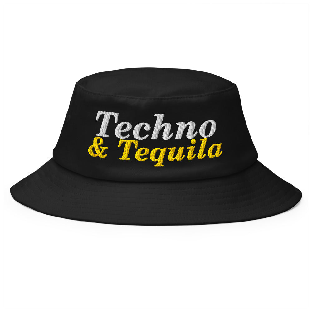 Techno & Tequila Bucket Hat in Black