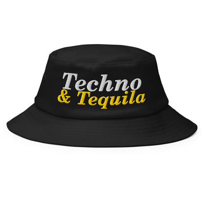 Techno & Tequila Bucket Hat in Black