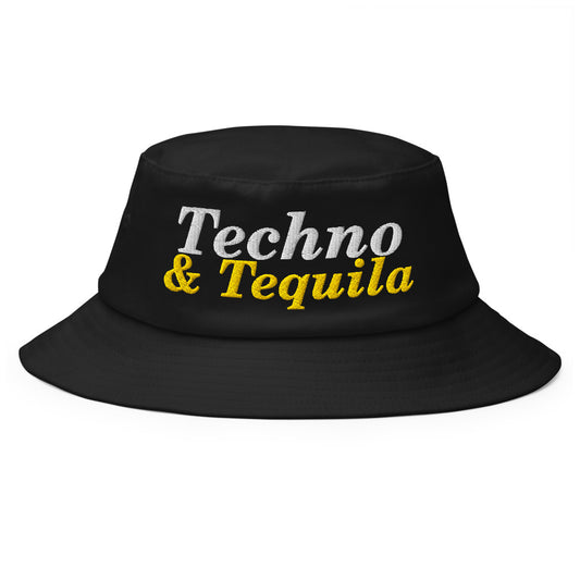Techno & Tequila Bucket Hat in Black