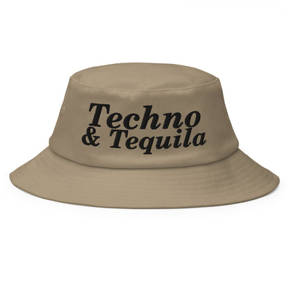 Techno & Tequila Bucket Hat in Khaki