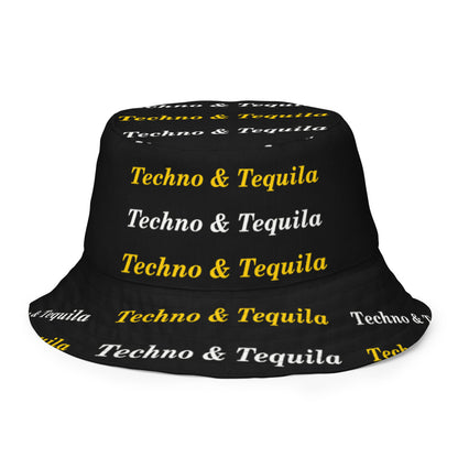 Techno & Tequila All Over Print Reversible Bucket Hat, outside